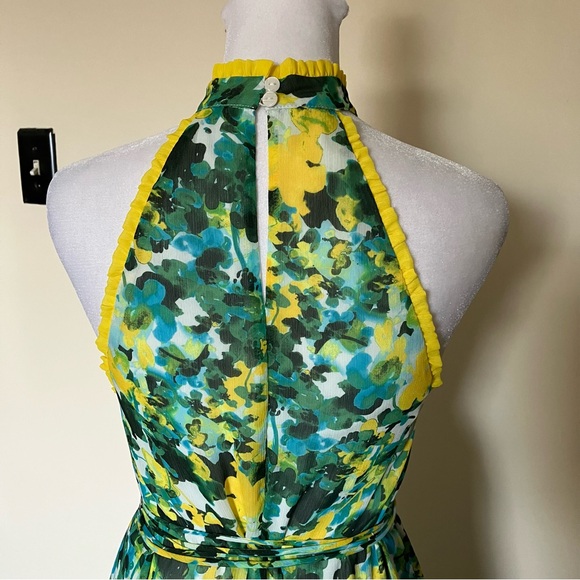 House of Harlow 1960 x Revolve Novia Maxi Dress in Kelly Green Floral size XS - Picture 11 of 12